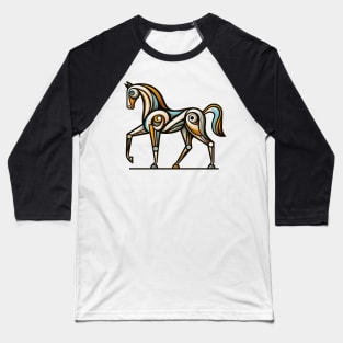 Horse illustration. Illustration of a horse in cubism style Baseball T-Shirt